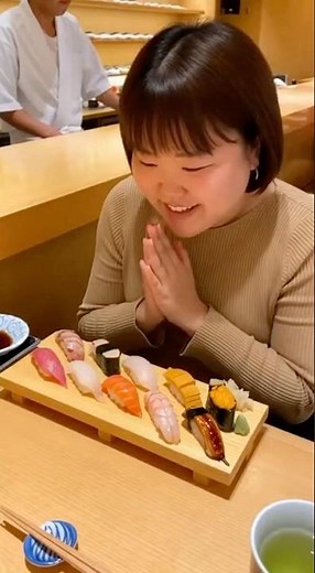 [タマ]最上級の鮨を喰らうおかっぱ頭ちゃん #雑談たぬき #鮨 #寿司 #魂道組長