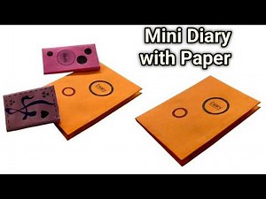 DIY Mini Diary | Mini Diary with Paper | Mini Dairy Making Craft