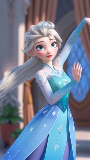 Elsa doing tiktok dance #trending #shorts #share #barbie #ai #edit #artist #fyp #vintage #disney