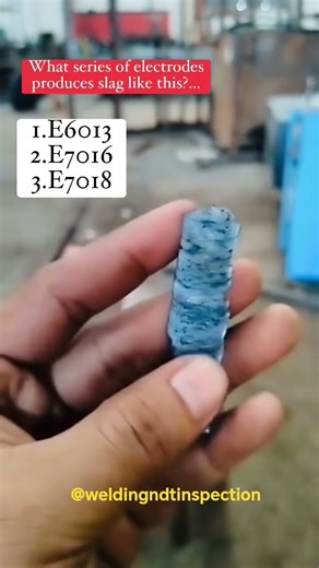 This slag is produced by which type of electrode? #shorts ‪@WeldingNDTInspection‬