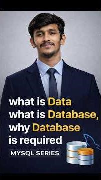 what is Data, database & why database required #webdevelopment #telugu #sql