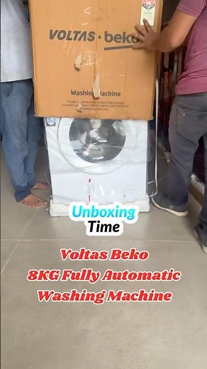 Voltas 8kg Front Load Fully Auto Washer 14 Min Quick Wash | Steam Care | 12 Yr Motor Warranty