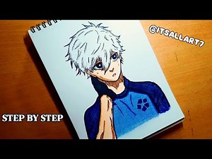 How to Draw Nagi Seishiro (Full Body) | Easy Blue Lock Drawing Tutorial