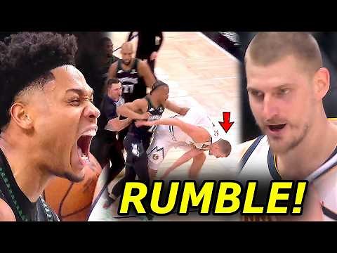 RESBAK ng wolves, suntukan nalang kinuyog si Jokic! | Wolves vs Denver, Game 6!