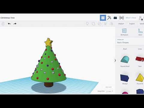 Liam Carey's Tinkercad 3D Christmas Tree