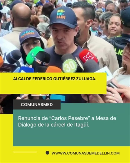 Declaraciones de Federico Gutierrez sobre la Criminalidad en Medellín