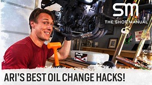 15K views · 81 reactions | Changing a motorcycle's oil is one of the easiest and most important jobs for the home mechanic. That's not to say oil changes always go as planned! Spills, stuck filters, and overfilling can easily throw a wrench in the works. Ari's here with a selection of prime hacks and advice for your next oil change. Oil Change 101 Guide: rvz.la/3i2Z3TX | RevZilla | Facebook