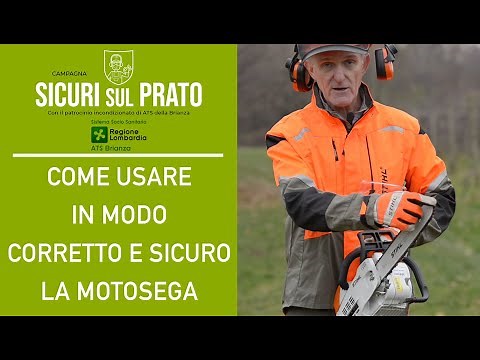 Come usare in modo corretto e sicuro la MOTOSEGA - CONSIGLI PER GIARDINIERI