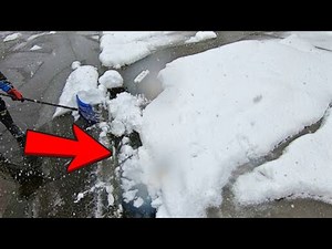 Satisfying Snow Removal into Fast Flowing Gutter | ASMR Japan #002