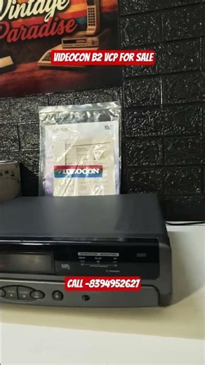 Videocon B2 VCP (VCR) 📼 Mint Condition | Box + Remote + Bill 🔥 Rare Vintage Piece