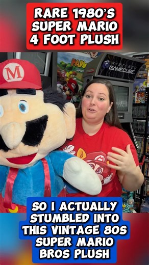 I Scored This RARE 80’s Mario Plush! #videogames #retrogaming #nintendo #shorts #fyp #mario