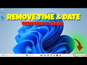 How to Remove Time and Date from the Taskbar on Windows 11 (Best Method!)