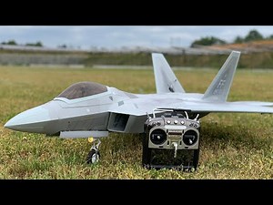通販で買ったF22ラジコン飛行機を組み立て後すぐに飛ばしてみた