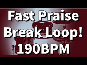 20 MINUTES SUPER Fast Praise Break Loop | 190 BPM Click Track | Metronome for Practice
