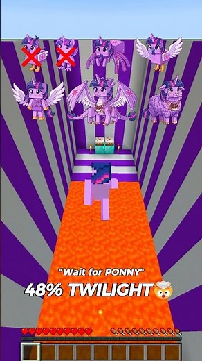 My Little Pony in Minecraft 😍😳 #minecraft #pony