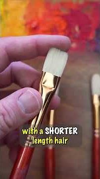 TYPES of Artist Paint Brushes: Choosing the Right SHAPE!