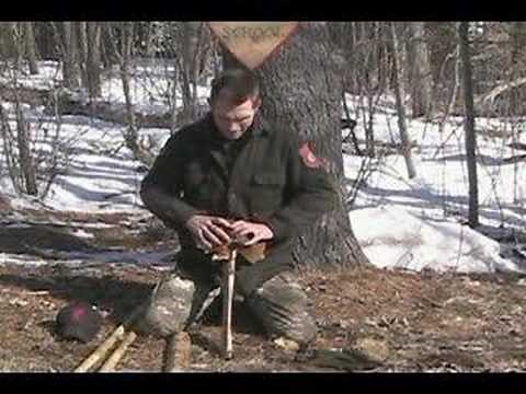 Survival Fire Making - Friction Fire with Fire Saw