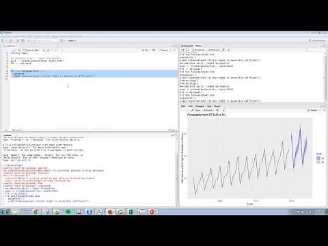R19 Forecasting ets Models in R and R Studio
