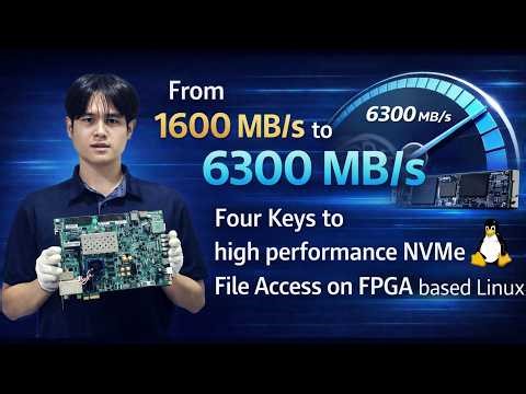 From 1600 MB/s to 6300 MB/s: Four Keys to high performance NVMe File Access on FPGA based Linux