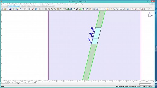 Rocscience_RS2（Phase2）分步开挖与支护教程