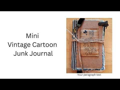 Mini Vintage Cartoon Junk Journal