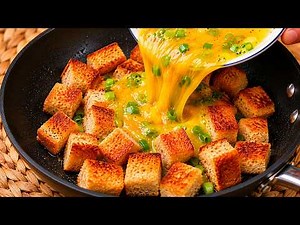 Bread with 2 Eggs Is Better Than Pizza! Easy Pan Recipe