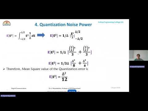 L4 - Quantization Error and Noise SNR Calculation of PCM system - Digital Communication