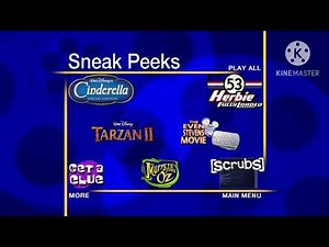 Sneak Peeks Menu to Are We There Yet? 2005 DVD (Walt Disney Home Entertainment version)