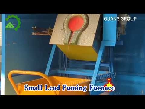 See How Our Small Lead Fuming Furnace Melts Lead – Melting Down Scrap Lead Efficiently🔥 #leadfuming
