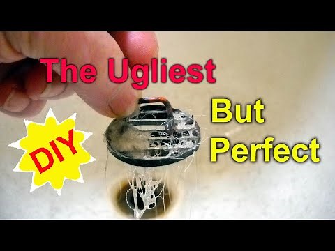 Make the Best Bath Tub Strainer or Hair Catcher - two options #diy #plumbing #haircatcher