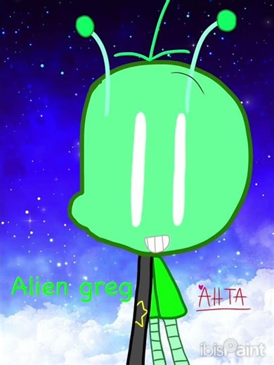 Alien Greg speed draw #doawk #au #speeddraw #gregheffley👽💚
