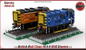 LEGO MOC-186639 British Rail Class 08 Shunters (8W) (Opposites 01) (Train > RC Train 2024)