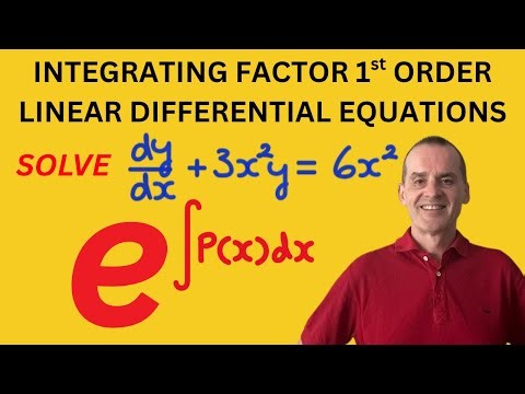 Mastering 1st Order Linear Differential Equations using an Integrating Factor | Example 1 |