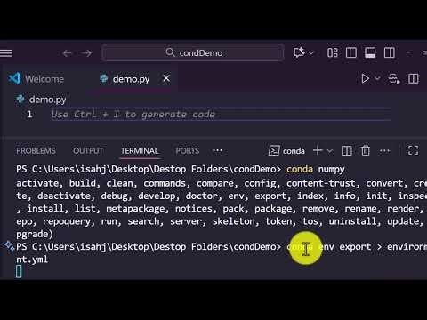 I’m showing you how to set up a Python virtual environment inside Anaconda, instantly