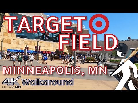 Walking tour at the Minnesota Twins Stadium Target Field | Minneapolis, MN | 4K