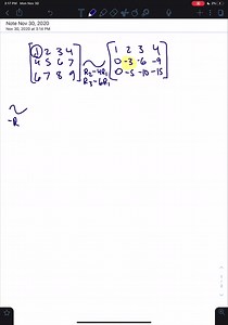 SOLVED:Row reduce the matrices in Exercises 3 and 4 to reduced echelon form. Circle the pivot positions in the final matrix and in the original matrix, and list the pivot columns. [ 1 2 3 4 4 5 6 7 6 7 8 9]