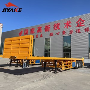 [Hot Item] Factory Price 3 Alex Heavy Duty Flatbed Semi Truck Shipping Container Trailer