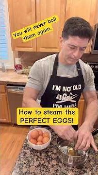 How to steam the perfect eggs. #steamedeggs #hardboiledeggs #healthandfitness #mealprep