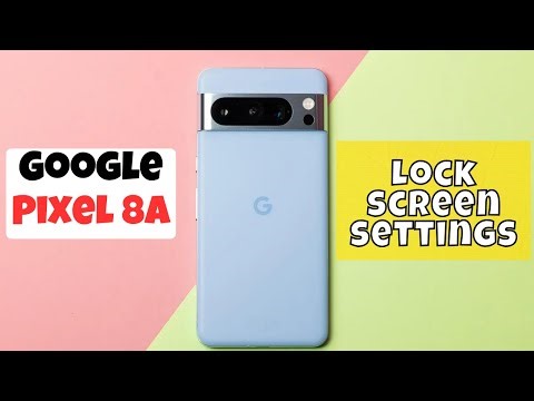 Remove screen lock Google Pixel 8a || How to remove Lock screen || Lock screen settings