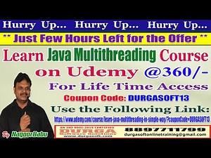 Java Multithreading Course on Udemy @360/-
