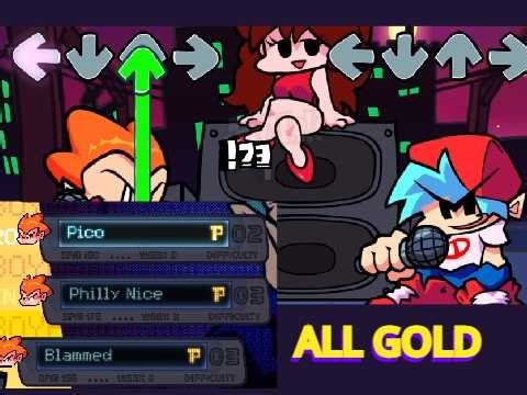 FNF Week 3 | PERFECT ALL GOLD P