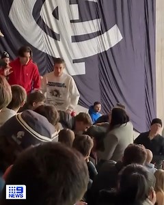 159K views · 413 reactions | Rowdy footy fans were filmed fighting mid-game at Marvel Stadium last night, with one man being treated for minor injuries following the altercation. Police responded to the incident last night, and a man is expected to be charged on summons for assault-related offences. #9News | WATCH LIVE 6pm | 9 News | Facebook