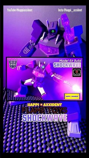 Flame Toys Transformers SHOCKWAVE Model Kit Review #shorts #flametoys #shockwave