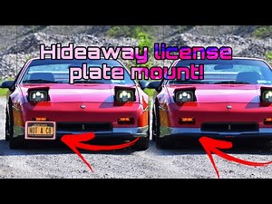 Installing a RETRACTABLE Front License Plate Mount On My Fiero