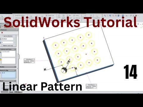 Mastered SolidWorks Linear Pattern in Under 15 Minutes #Linear Pattern #pattern