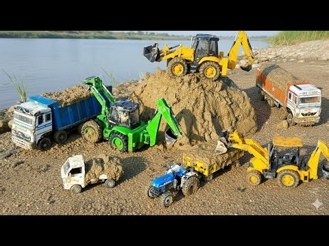 New 2 Auto Rickshaw. Mahindra and Swaraj Tractor Riverside Accident Pulling out Thar Tractor Carto3