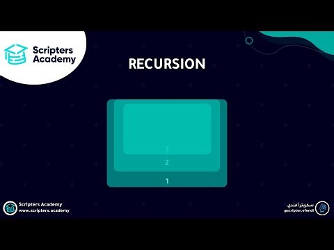 شرح مفهوم الـ Recursion - كورس Data Structure & Algorithms