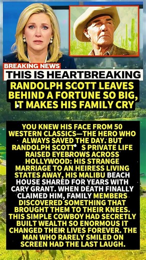 Randolph Scott Leaves Behind A Fortune So Big, It Makes His Family Cry #Shorts #viral