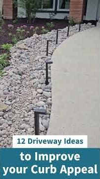 12 Driveway Ideas to Improve your Curb Appeal #shorts