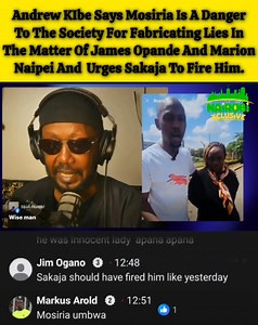 Andrew Kibe Claims Mosiria Poses A Threat To Society, Accusing Him Of Making Up False Claims In The James Opande And Marion Naipei Case, And Calls On Sakaja To Dismiss Him From His Job. | Nairobi Xclusive